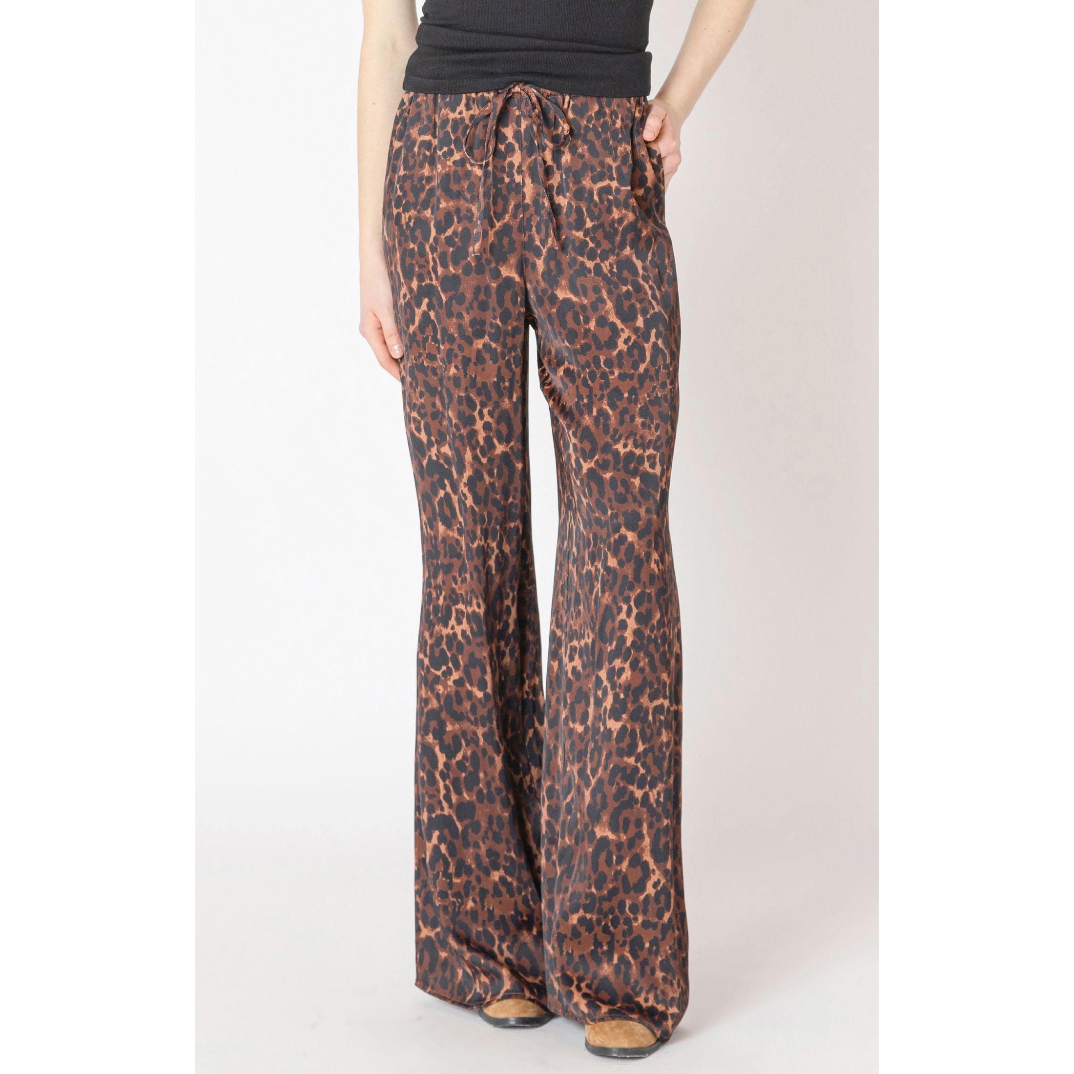 Dex - Printed Flowy Pant in Tonal Animal