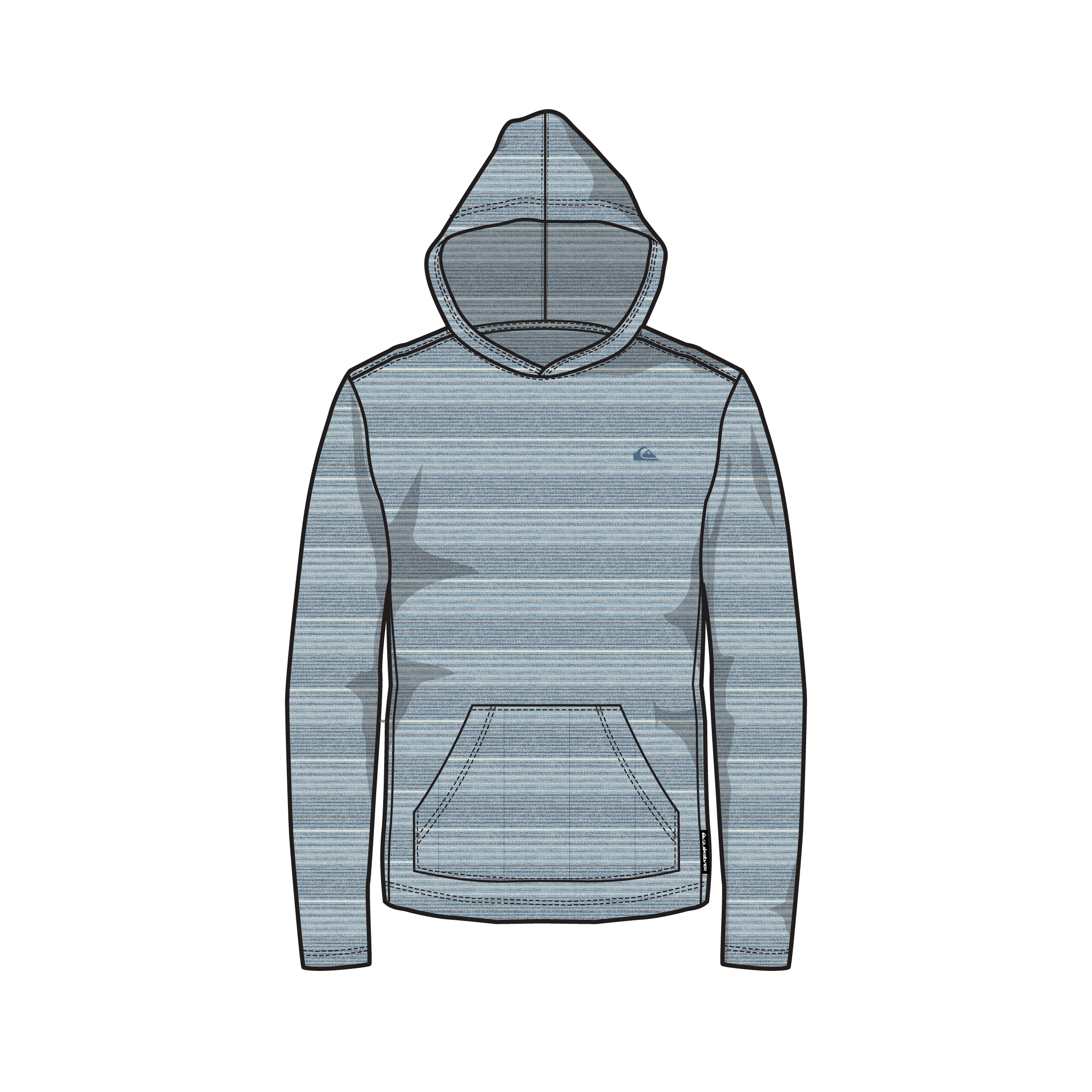 Billabong - Boys Slub Hoodie in Grey Heather