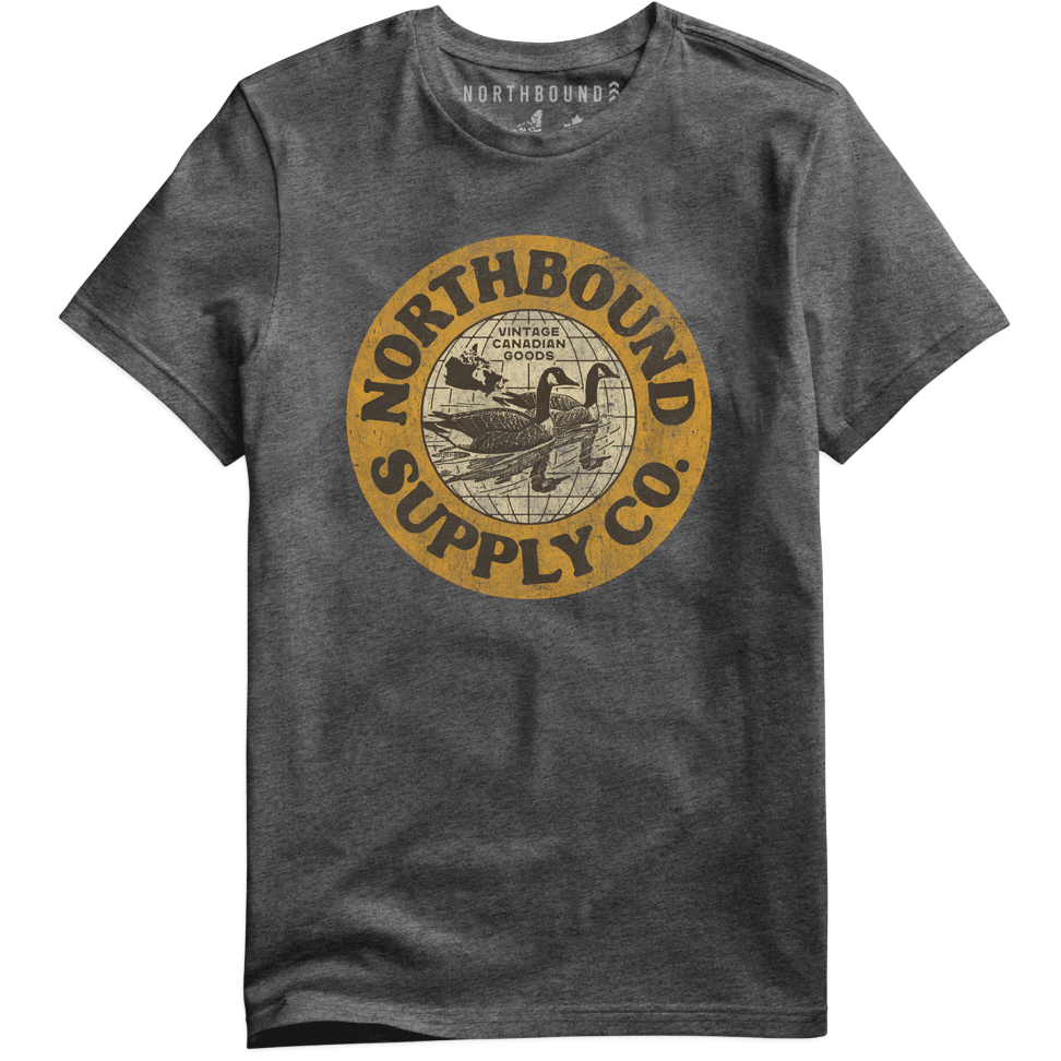 Northbound - Geese T-Shirt in Charcoal