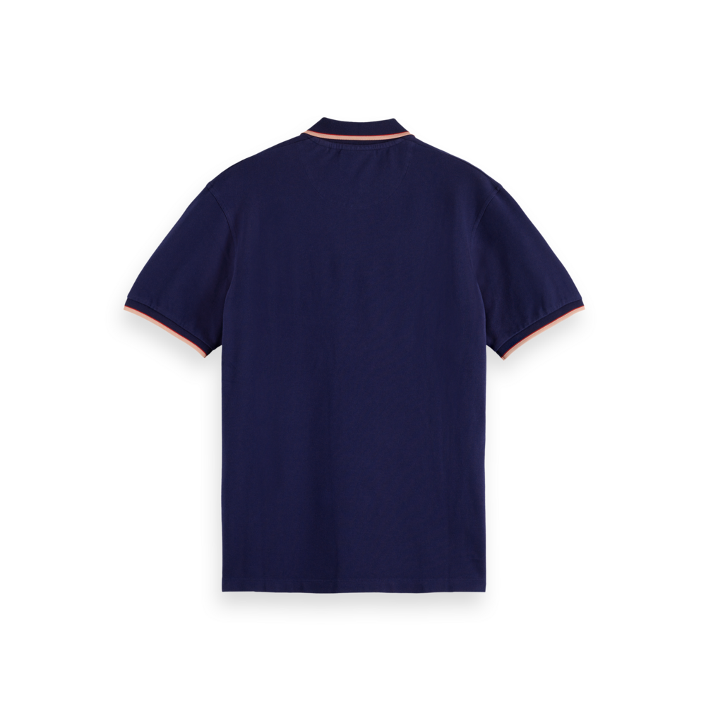 Scotch & Soda - Tipped Polo Shirt in Navy