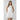 Dex - Fit & Flare Panelled Dress in White