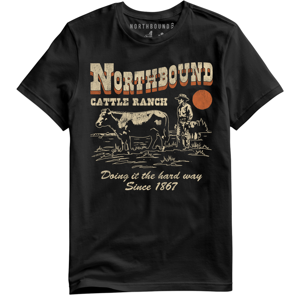 Northbound - Cattle Ranch T-Shirt in Black