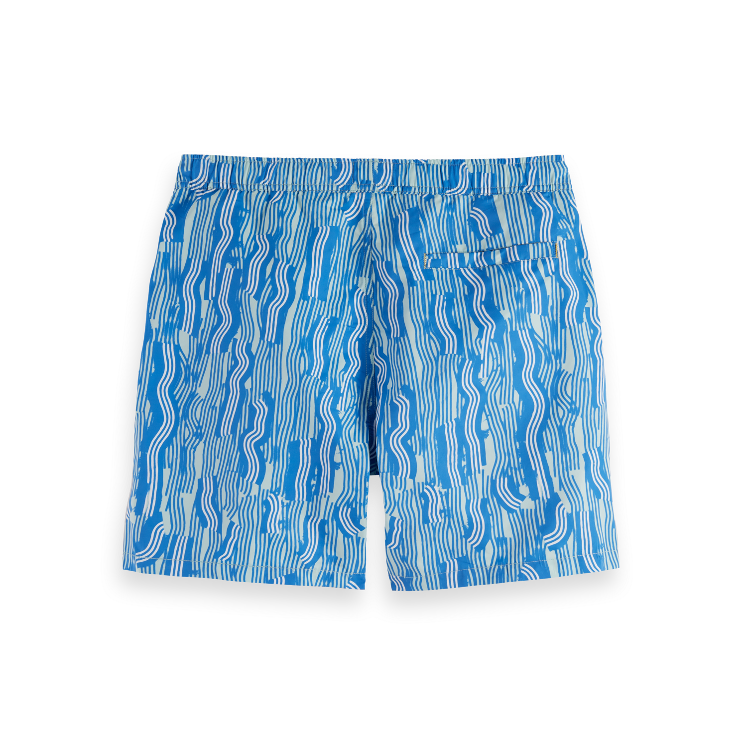 Scotch & Soda - Printed Mid Length Swim Short in Vuur Island Stripe