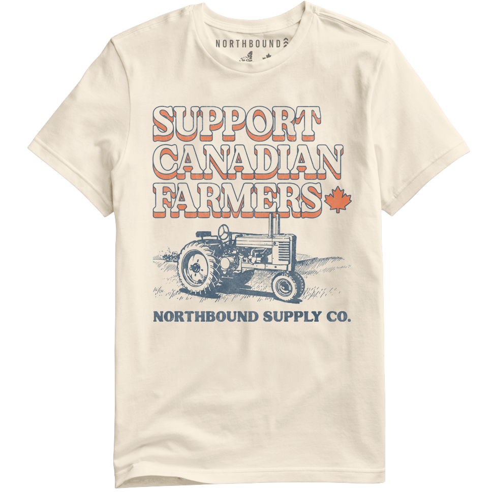 Northbound - Support Farmers T-Shirt in Natural