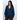 RD Style - Loretta Long Sleeve Raglan V-Neck Cardigan in Blue Melange