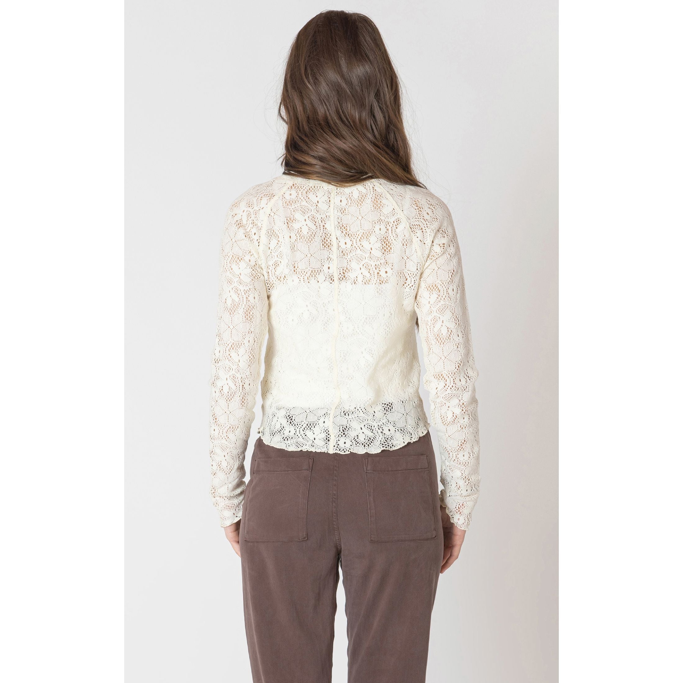 Dex - Exposed Lace Top in Natural