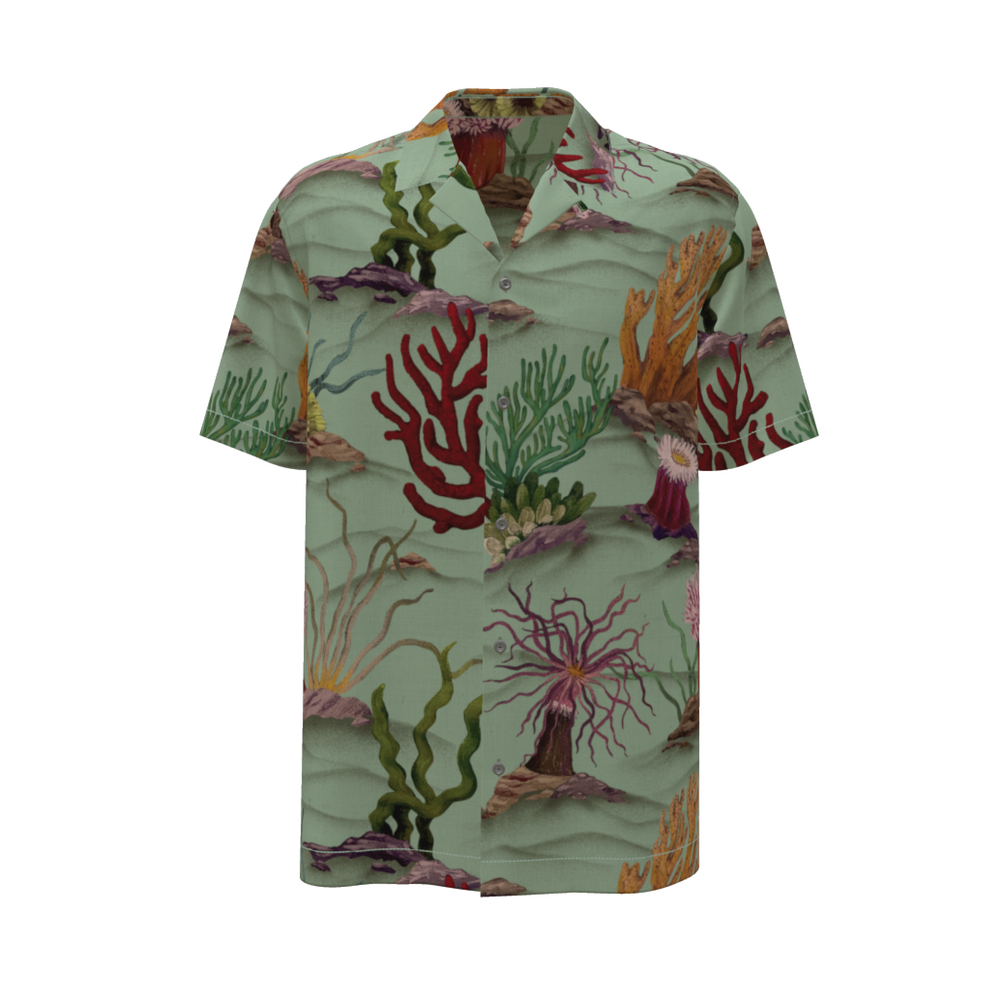 Scotch & Soda - Linen Blend Shirt in Coral Reef AOP