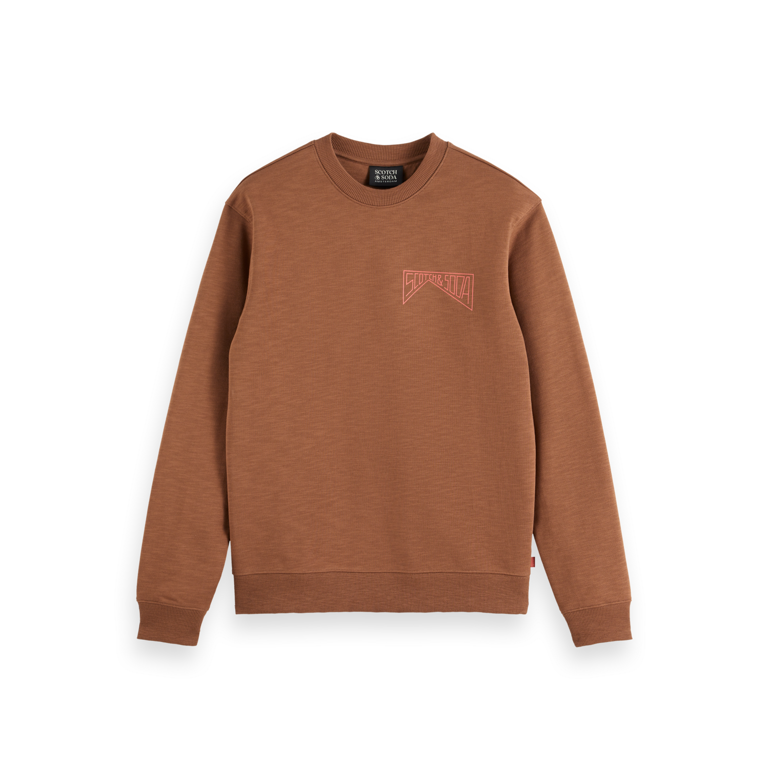 Scotch & Soda - Logo Sweatshirt in Soft Silt