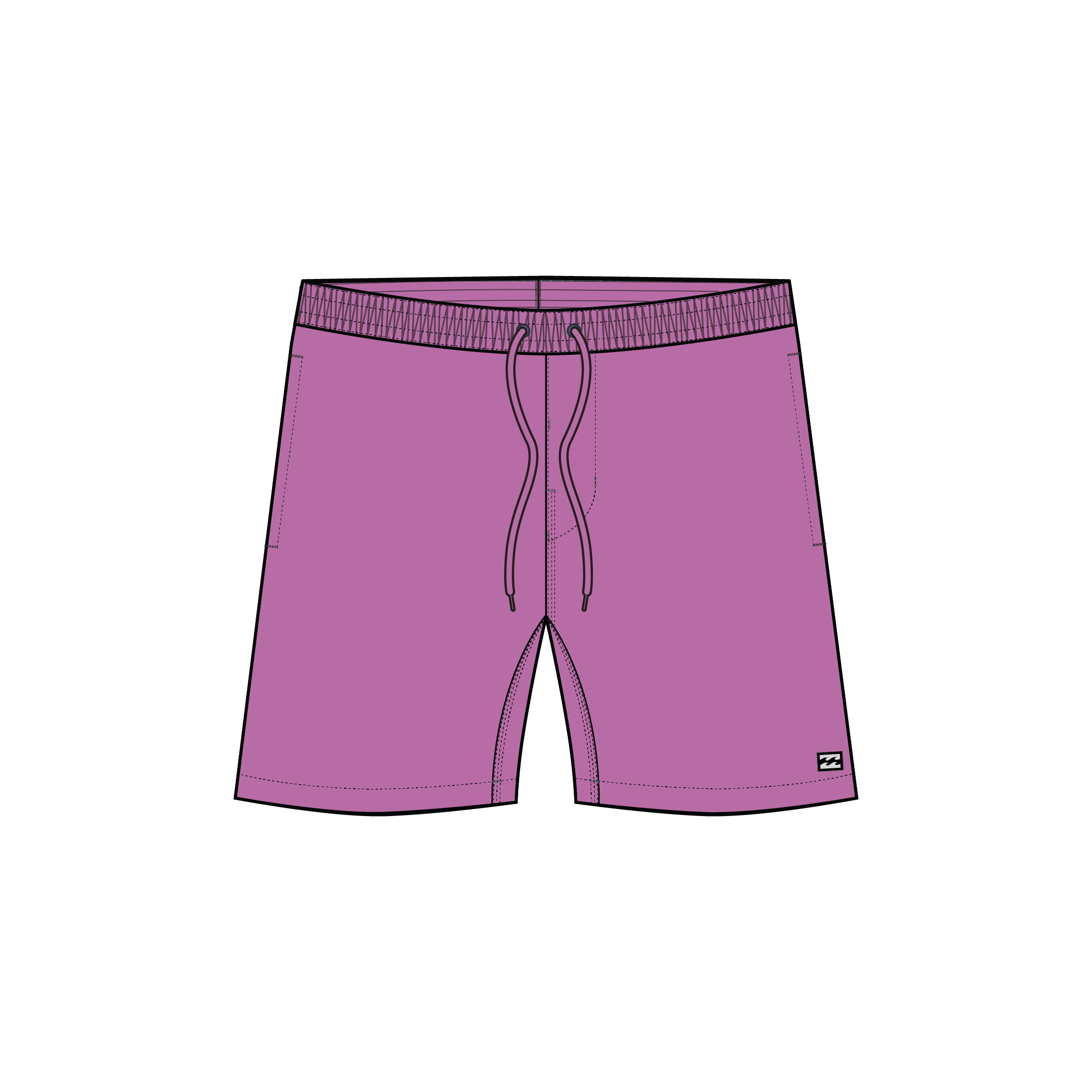 Billabong - Boy's All Day Layback Shorts in Fushia