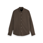 Scotch & Soda - Essentinal Solid Poplin Shirt in Coffee