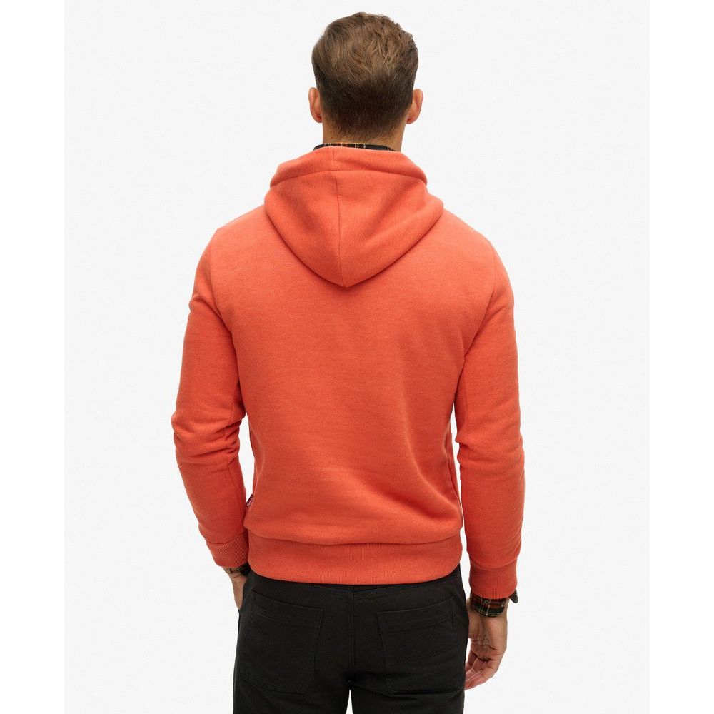 Super Dry - Great Outdoors Graphic Hoodie in Rust Orange Marl