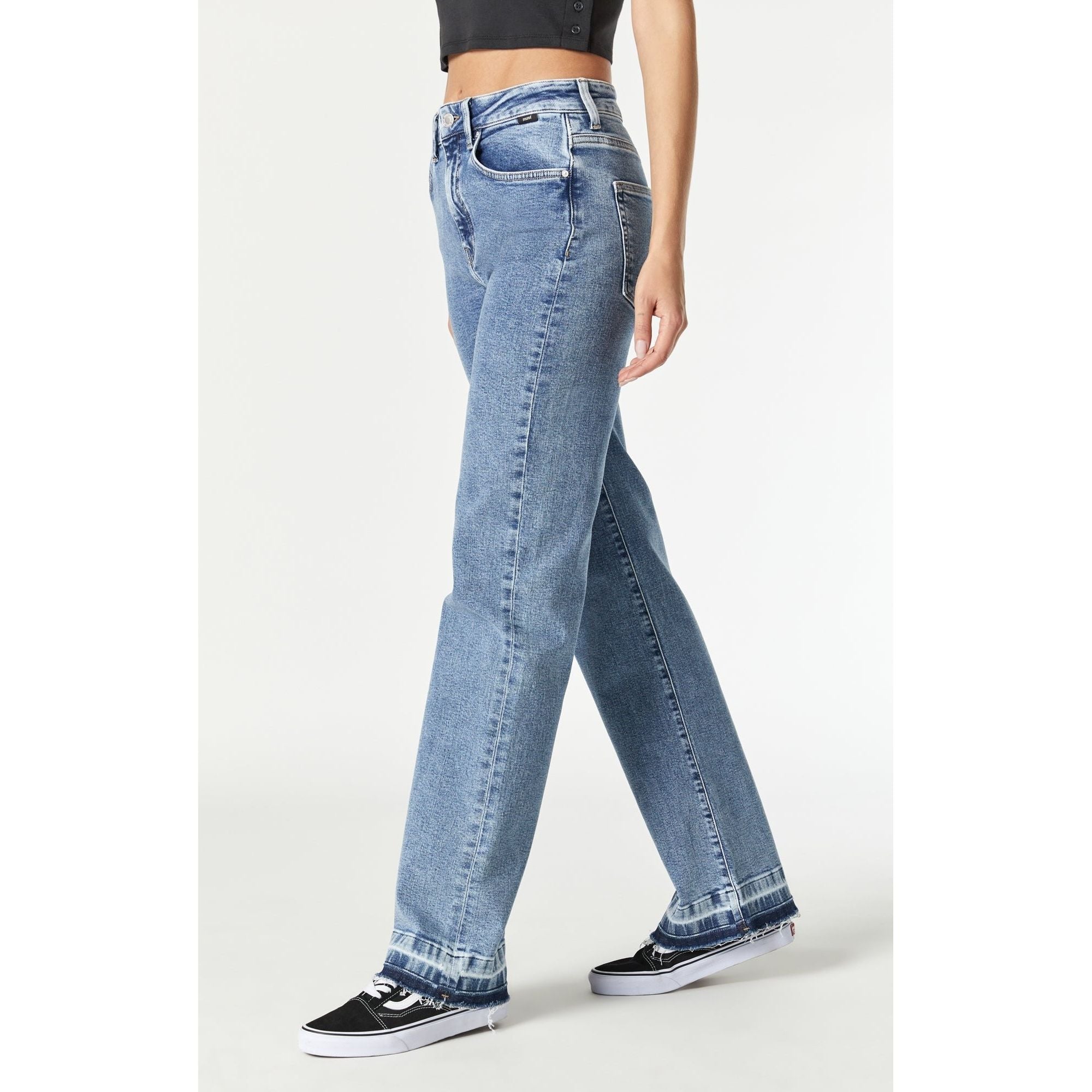 Mavi - Victoria Wide Leg Jeans in Light Recycle Blue-SQ4283480