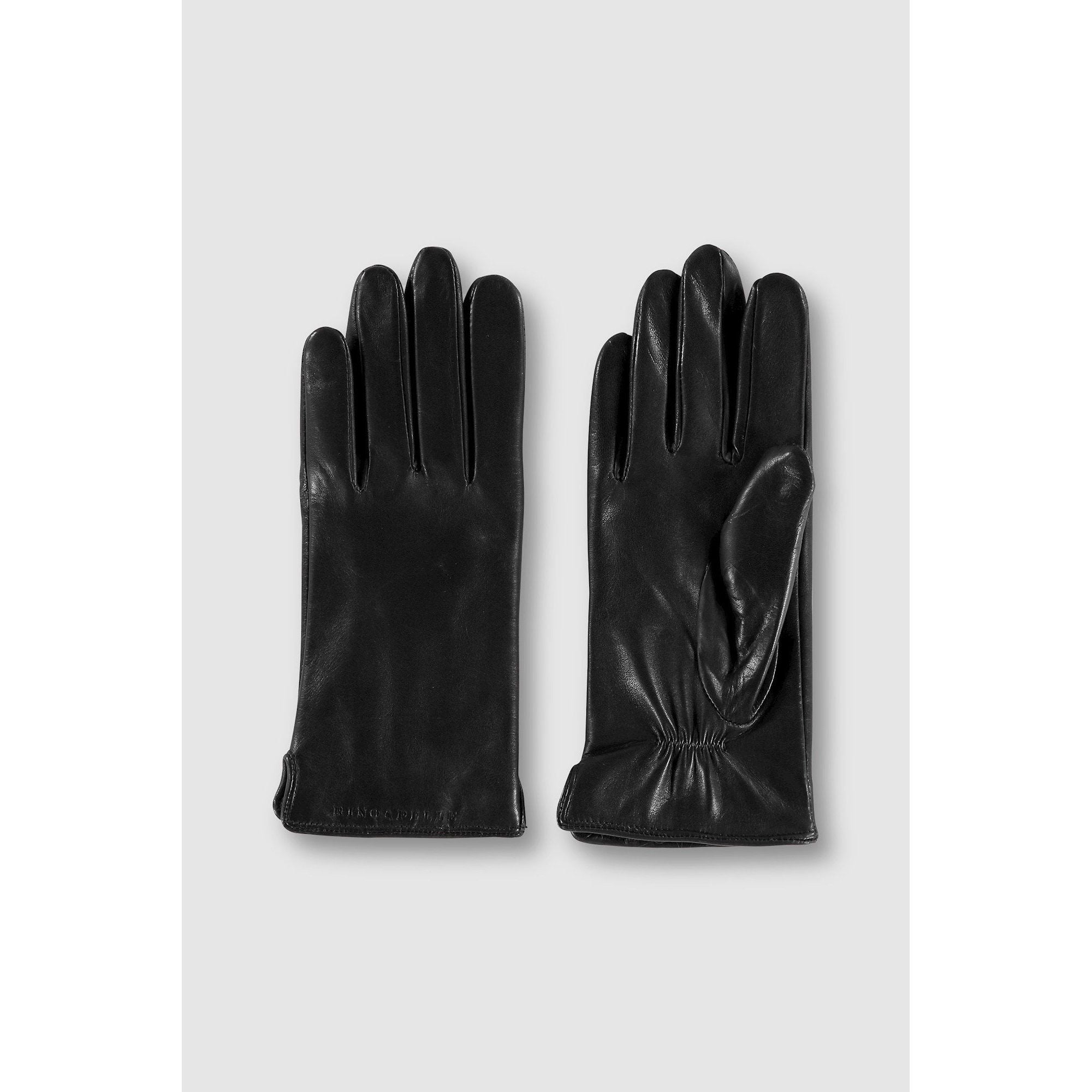 Rino & Pelle - Alicia Leather Gloves in Black-SQ9408334