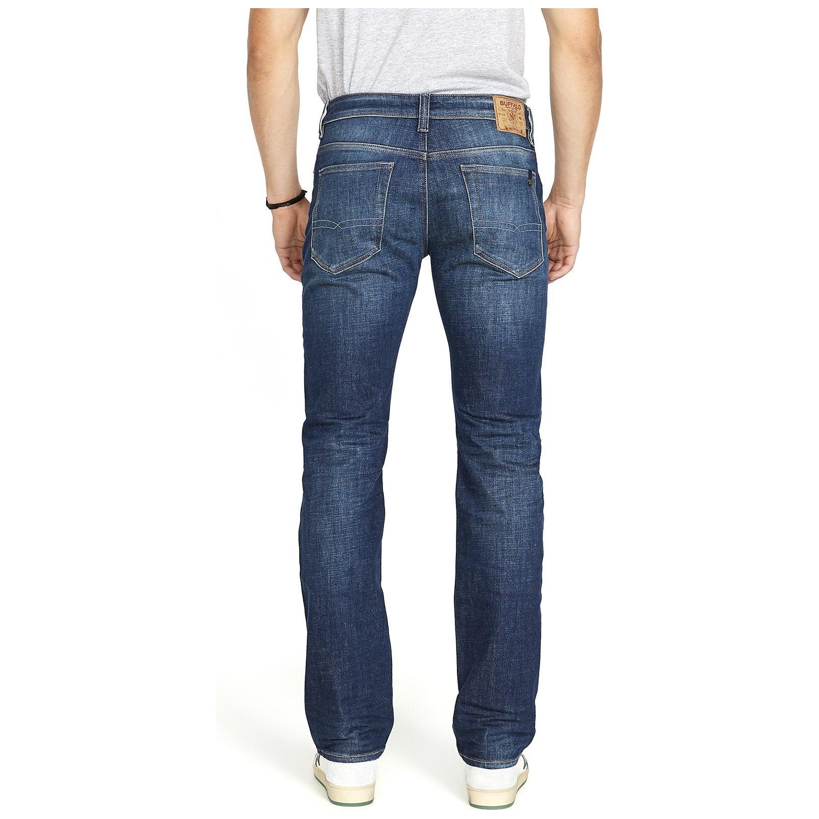 Buffalo - Driven Relaxed Straight in Sanded Indigo - BM22640-SQ8626575