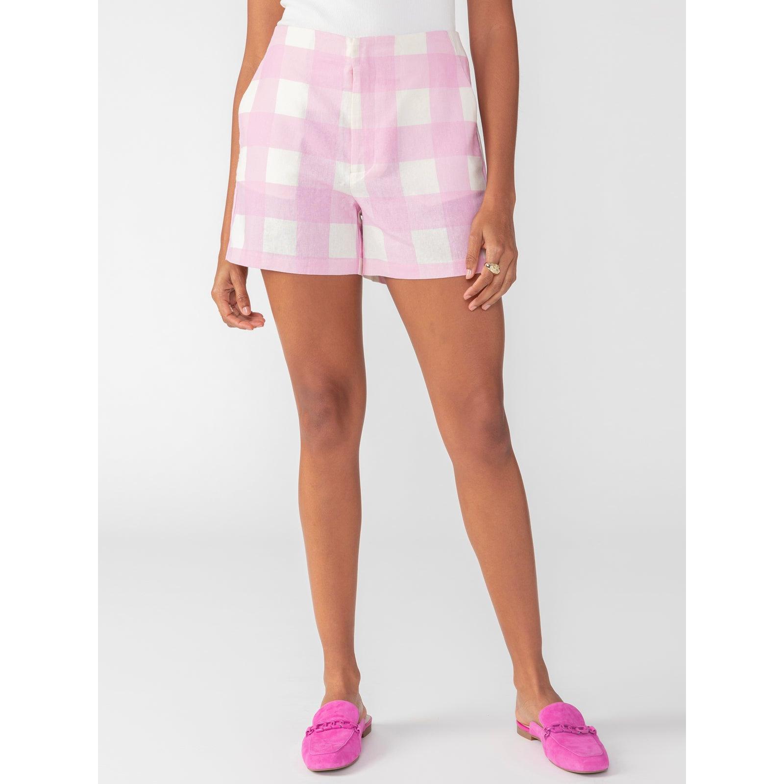 Sanctuary - Sunday High Rise Short Cotton Candy Gingham-SQ1485513