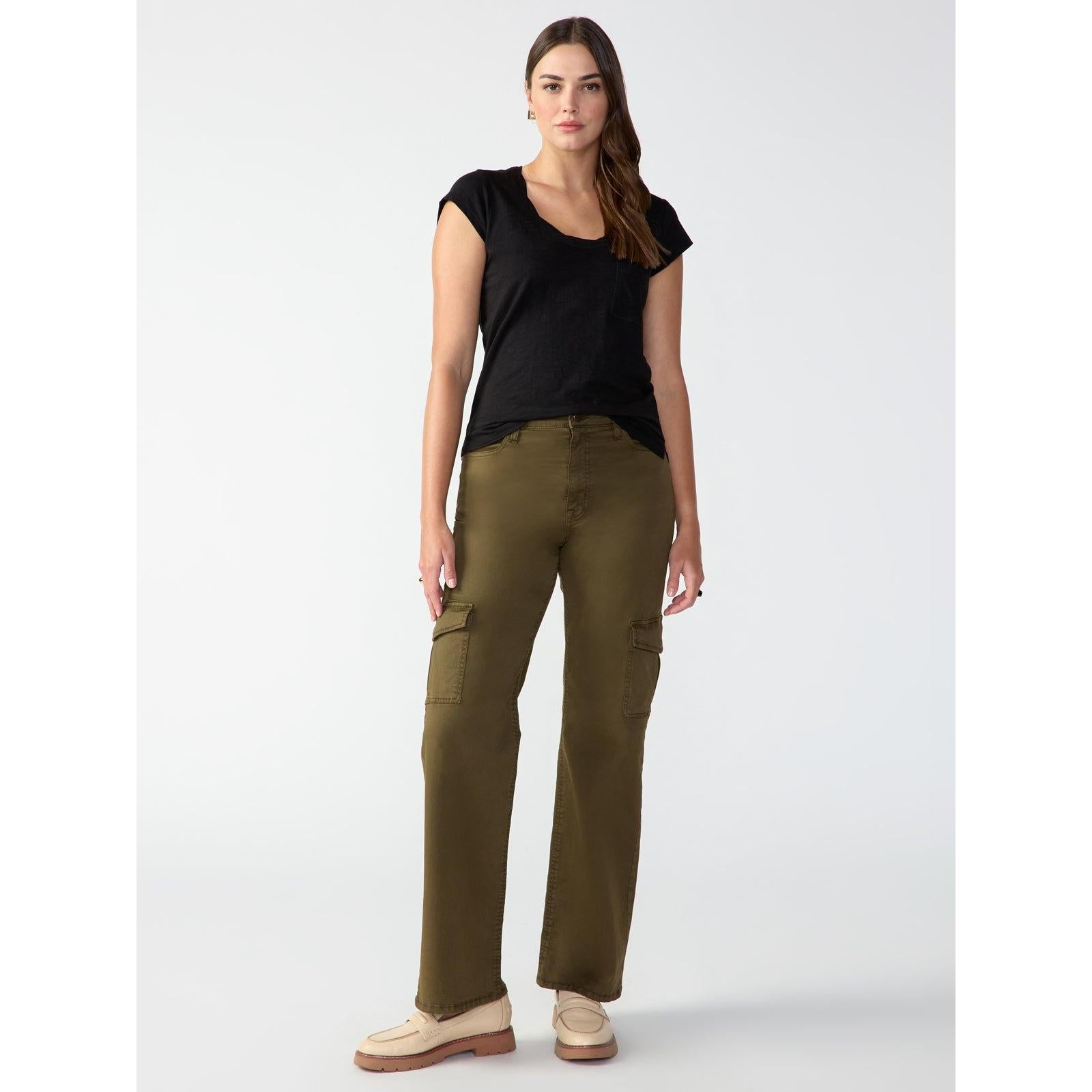 Sanctuary - Flashback Cargo High Rise Pant in  Canteen-SQ4049416