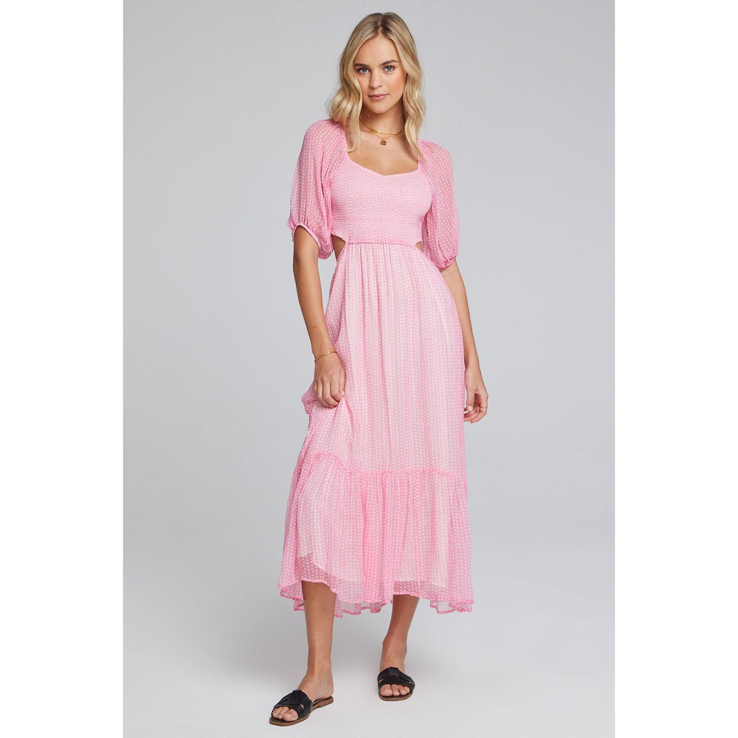 Saltwater Luxe - Carlee Midi Dress in Pink-SQ8928060