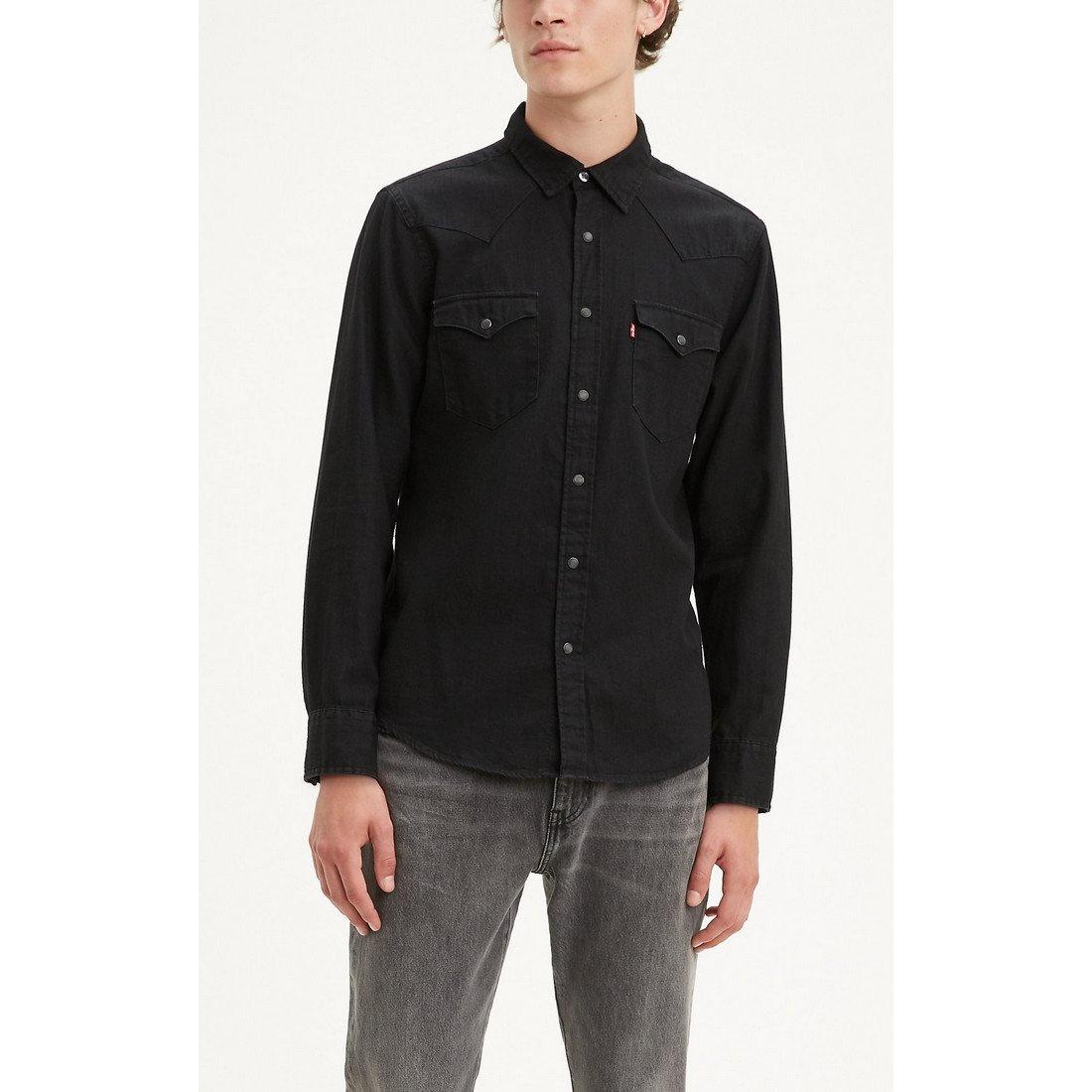 Levi's - Classic Western Standard Shirt in New Black Rinse-SQ1060221